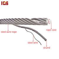 Câble en acier pour ascenseur, âme en fibre naturelle (NFC), dimensions : 8 mm, 10 mm, 11 mm, 12 mm, 13 mm, 14 mm, 16 mm, pièces détachées pour ascenseur