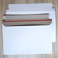 Enveloppe d'expédition rigide en papier kraft personnalisée, autocollante, en carton, format A4, A5, A6, écologique
