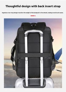 <b>Large</b> Capacity Travel Backpack for <b>Men</b> Women Multifunction <b>Bag</b> Luggage USB Charging Casual Expandable 17 Inch Laptop Backpacks - Product Image 6