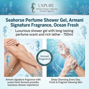 Gel de Ducha Perfumado Seahorse de Lxpure, Fragancia <span class=keywords><strong>Armani</strong></span> de Larga Duración para una Piel Fresca y Limpia, Servicio OEM - Product Image 2