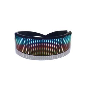 Nouveauté Lunettes Lumineuses LED Contrôlées par Application Pleine Couleur Fête de Noël Lunettes Clignotantes - Product Image 2