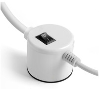 Lampe LED USB noire et blanche pour machine à coudre avec base magnétique puissante, lumière de couture, petite lampe de table, lampe de lecture de nuit pour atelier