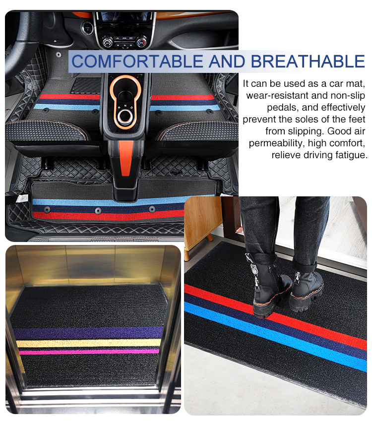 New design Fashion Custom welcome Pvc coil door mat(图9)