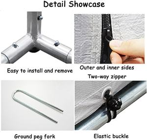 Tenda de Verão Impermeável para Armazenamento de Motos, Abrigo Externo para 2-5 Bicicletas - Product Image 3