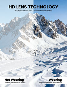 Lunettes de <span class=keywords><strong>ski</strong></span> anti-éblouissement Lamicall SG02 OEM, protection UV400, anti-buée, <span class=keywords><strong>OTG</strong></span>, <span class=keywords><strong>masque</strong></span> de neige à lentille sphérique pour hommes et femmes - Product Image 5