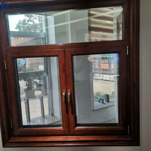 Fenêtres en bois de conception française moderne avec revêtements en aluminium, bon prix pour la chambre des bébés et des enfants, verre trempé pour la cuisine, l'entrée, l'hôtel - Product Image 1