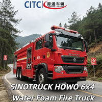 Modèle populaire SINOTRUK HOWO 6x4 Véhicule de sauvetage incendie avec système eau-foam pour la lutte contre les incendies dans les zones d'entrepôt à distance