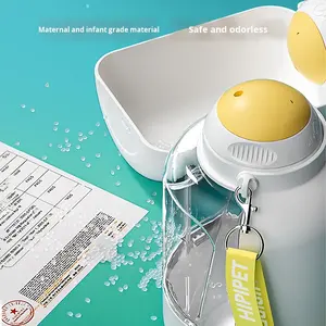 Nuevo Dispensador de Agua y Comida Portátil para Perros y Gatos Ton Ton, de Gran Capacidad, para Exteriores, con Botella Integrada y Tazón - Product Image 4