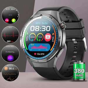 Nuevo Reloj Inteligente ET456 2025 con ECG, Llamada SOS, Acceso NFC, Resistencia al Agua IP68, Pantalla AMOLED y Funciones de Salud - Product Image 1