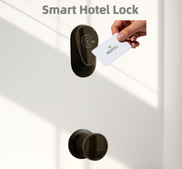 Serrure de porte d'hôtel RFID, style moderne, aluminium anodisé, sculpture monobloc, clé automatique cryptée M1, durable, installation facile