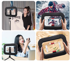 Hot kỷ lục video chụp video kit chụp ảnh tự sướng nhiếp ảnh <span class=keywords><strong>LED</strong></span> rim của đèn vòng ánh sáng cho trang điểm nhiếp ảnh có thể sạc lại ánh sáng - Product Image 2