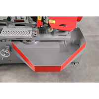Scie à ruban horizontale pour métaux TENAKS PX-28/45S, 0-60 degrés d'angle, étau hydraulique, machine à couper l'acier avec moteur 3.0kW