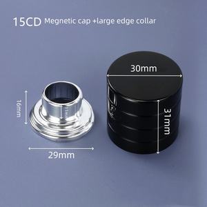 قبعة مغناطيسية سوداء عالية الجودة FEA15 مع ياقة كبيرة لزجاجة عطر مستحضرات التجميل - Product Image 5