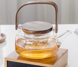 600ml <strong>Glass</strong> <strong>Teapot</strong> with Removable <strong>Infuser</strong>, Stovetop Safe Tea Kettle - Product Image 2