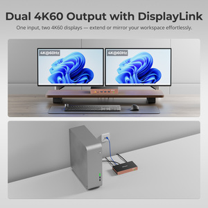 Extensor KVM HDMI de 100m con Salida Dual 4K 60Hz, Compatible con <span class=keywords><strong>Displaylink</strong></span>, con Audio y Micrófono de 3.5mm para Gestión de Salas de Servidores - Product Image 5
