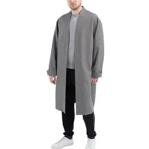 spring Kimono Coat winter products 2022 keep warm in winter wool/polyester fabric custom coat long coat men