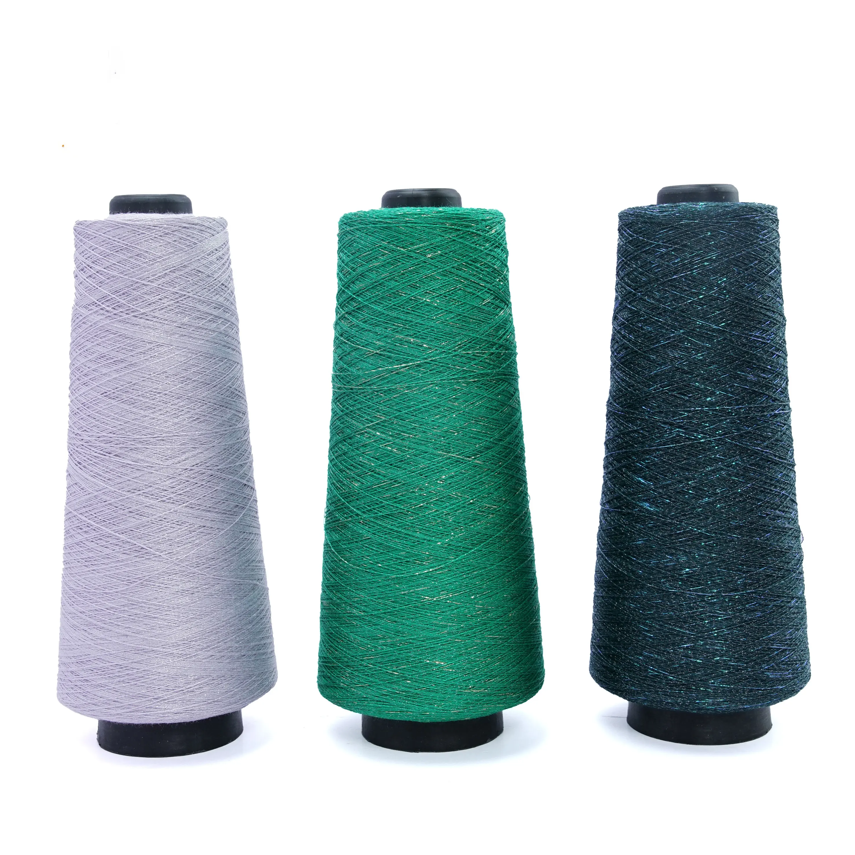 Recycled Glitter Tencel Blended Yarn 1/20NM 65% Tencel 35% Polyester knit for weaving Yarn for garment knitting