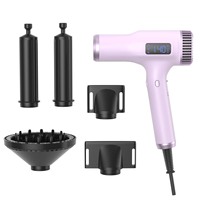 Sèche-cheveux ionique haute puissance 2300W avec 3 réglages de chaleur pour usage professionnel