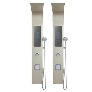 Instant Electric <b>Shower</b> Panel Wall Mounted 8.5-12KW Touch <b>Control</b> LED Display Stainless Steel Waterproof IPX4 - Product Image 1