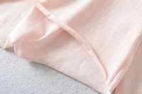 Haut court à col rond et manches longues pour femme, en mélange de coton respirant, idéal pour la danse classique et la superposition, vente en gros, fabrication OEM/ODM