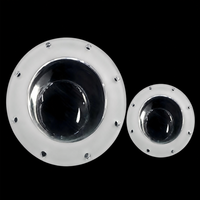 Cloche en quartz pur à 99,99 % avec rebord personnalisé et trous, dôme en silice fondue polie sans ozone pour four de diffusion