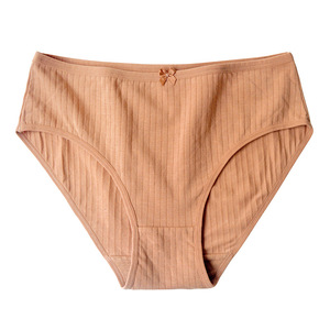 Toptan orta bel penye pamuk markalı tasarımcı kadınlar için Hipster külot nervürlü dikişsiz külot iç çamaşırı - Product Image 5