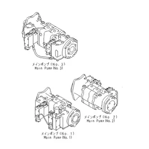 708-2L-00610 708-2L-00522 708-2H-00322 PC1100-6 Excavator Main Pump PC1250-7 Hydraulic Pump For Komatsu