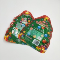 Sac de sapin de noël personnalisé, vente en gros, sac d'emballage de bonbons