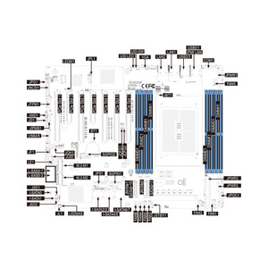 Lunko H12SSL-I Single Channel Server Motherboard for EPYC 7002/7003 High-Performance Enterprise <b>PCBA</b> Board Customizable RAM H12S - Product Image 3