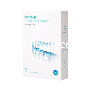 Comprimé de retenue dentaire nettoyant à saveur de menthe biologique OEM marque privée vente en gros soins de prothèses dentaires soins interdentaires nouvelle prothèse dentaire - Product Image 1