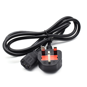 2022 ordinateur de haute qualité 3PIN cordon d'alimentation prise britannique câble <span class=keywords><strong>secteur</strong></span> C13 noir Support personnalisation câble adaptateur d'alimentation - Product Image 1