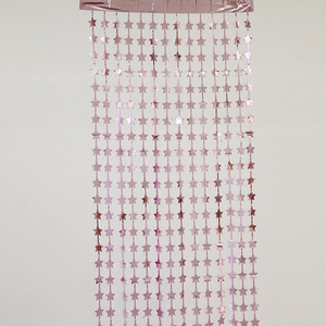Cortina de flecos de aluminio con forma de estrella de cinco estrellas, cortina de alta calidad, decoración para baby shower, Diwali, cortinas <span class=keywords><strong>tornasol</strong></span> - Product Image 3