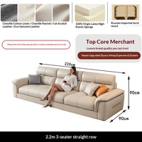 Canapé sectionnel en tissu chenille, amovible et lavable, moderne, éco-responsable, trois places, mobilier en bois, luxe léger pour appartement, hôtel, salon