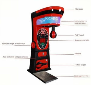 Máquina de Juegos Operada con Monedas, Máquina de Boxeo de Puñetazos para Adultos, Juego de Interior, Máquina de Arcade para Prueba de Fuerza, Máquina de Redención de Juegos de Diversión - Product Image 1