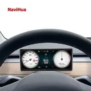 Navihua xe LCD cụ cụm đa phương tiện kỹ thuật số bảng điều khiển cho Tesla mô hình 3/mô hình y HEAD-up hiển thị bảng điều chỉnh đồng hồ đo