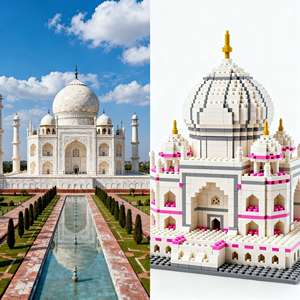 Modèle <span class=keywords><strong>de</strong></span> Cité Médiévale Personnalisé : Série Vénitienne, Église, Briques MOC, Ensemble <span class=keywords><strong>de</strong></span> Blocs <span class=keywords><strong>de</strong></span> Construction Vue sur Rue, Cadeau <span class=keywords><strong>de</strong></span> Noël pour <span class=keywords><strong>Enfants</strong></span> - Product Image 5