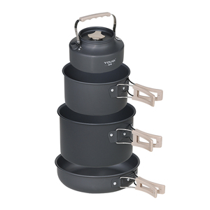 YOUQI Ustensiles de cuisine de stockage portables personnalisés en aluminium de haute qualité 3L marmite de camping bouilloire poêle à frire - Product Image 1