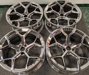 Rines de Aleación Forjados Personalizados con Acabado Cromado Pulido y Cepillado 5*112 5*120 5*130 para Autos Mustang <span class=keywords><strong>GT</strong></span>, Audi, BMW, Benz, Lexus - Product Image 4