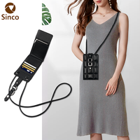 Pochette de téléphone en cuir de qualité supérieure avec fermeture à glissière lisse et pochette de téléphone en bandoulière de haute qualité