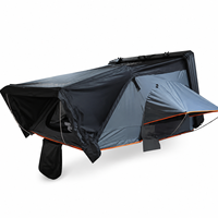 Tente de toit rigide pour camping en plein air, coque en aluminium, grand espace pour 4 personnes, compatible SUV et pick-up
