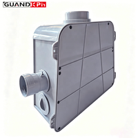 Diffuseur d'air ABS de qualité supérieure pour CVC, boîtier de plénum avec adaptateurs à bouton pour un contrôle précis du volume, directement de l'usine