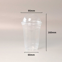 Vaso Desechable Biodegradable de PP Transparente de Pared Simple para Café y Limonada, 5 oz, 10 oz, 568 ml, 12 oz, Personalizable