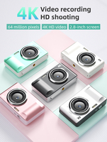 Kamera Digital Mini Portabel Terbaru 4800 Megapiksel Layar IPS 2.8 Inci Perekaman 4K DSLR Sensor CCD Bodi Aluminium 7.1x-16x