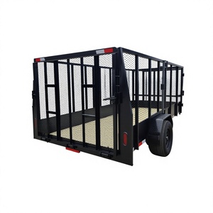 รถพ่วงบรรทุกสินค้าแบบ Landscape Cargo Utility Trailer รุ่น Tuff Dawg ขนาด 7x16x5 ฟุต พร้อมด้านข้างสูง 5 ฟุต ประตูแบบตาข่าย รับน้ำหนักได้สูงสุด 2001-3000 กก. - Product Image 1