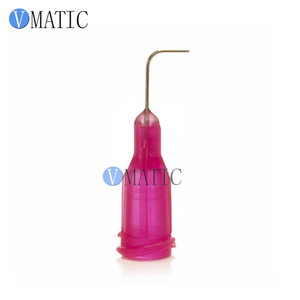 VMATIC 25 Gauge 90 °   Aiguille de distribution incurvée TE, tube en acier inoxydable de 1/2 pouce et moyeu en plastique PP - Product Image 2