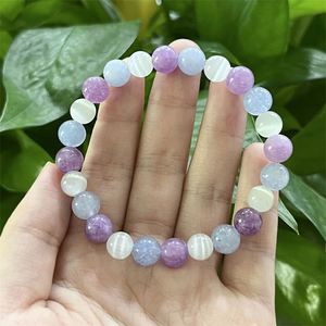 Bracelet en pierre naturelle avec perles de verre colorées pour la pratique de la gratitude, option d'expédition prioritaire professionnelle, suivi en temps réel - Product Image 4