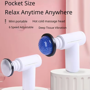 Masaje Muscl Pistola de masaje calentada Oem Inalámbrico Compresión caliente y helada Pistola masajeadora corporal inalámbrica con calor y frío - Product Image 4