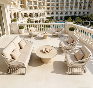 Luxury Modern Outdoor Furniture <b>Rattan</b> Garden Set for Patio Furniture Set Poolside Hotels Parks Restaurants Beaches-Durable - Product Image 2
