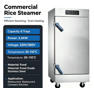 Vaporera Eléctrica Inteligente con Control Digital, Vaporera Comercial Multicapa para Alimentos, Ideal para Negocios de Catering - Product Image 5