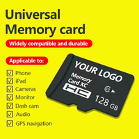 Tarjeta de memoria Micro TF SD de alta velocidad personalizada Clase 10 Tarjeta de chips SD con capacidad de 128MB 4GB 8GB 16GB 32GB 64GB 128GB